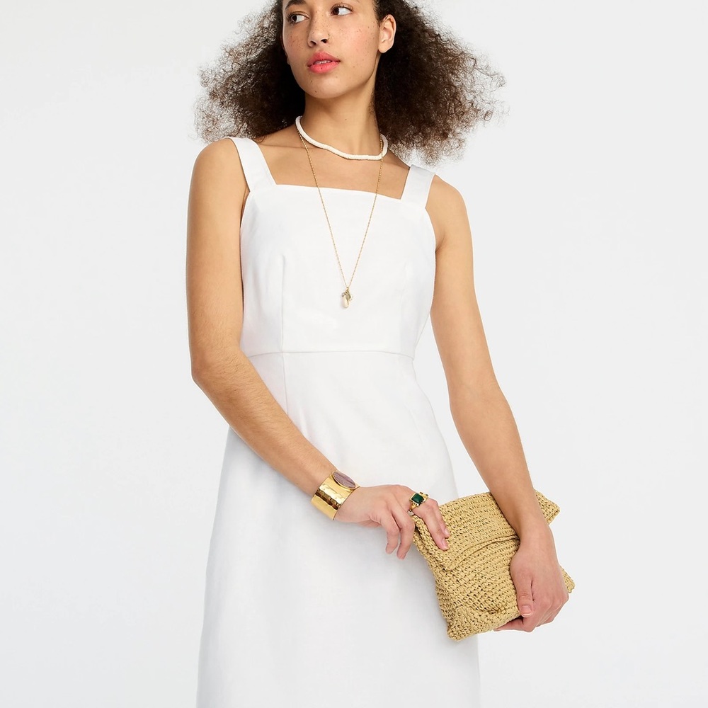 J. Crew A-line linen dress